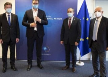 Avdullah Hoti dhe Aleksander Vuçiç