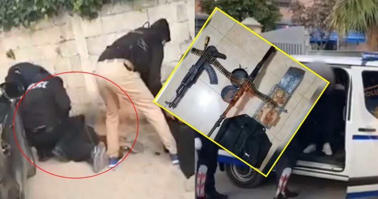 VIDEO/ MITRALOZ, KALLASHNIKOV DHE MUNICION, JA ÇFARË U KAPI POLICIA DY TË ARRESTUARVE