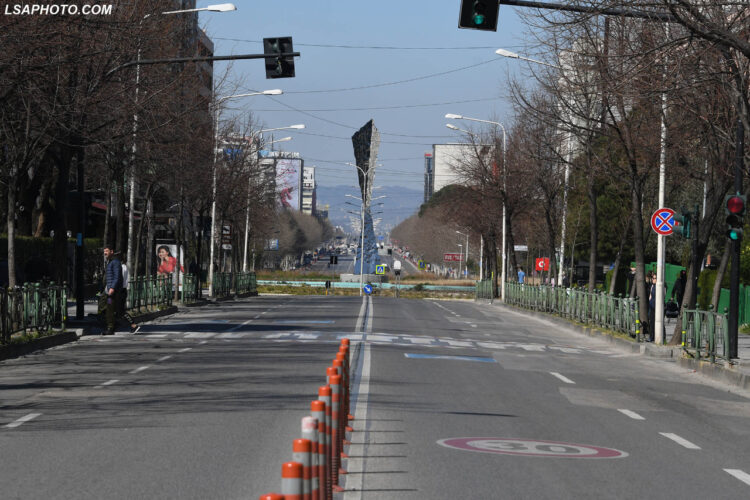 Tirana gjatë karantinës mars 2020