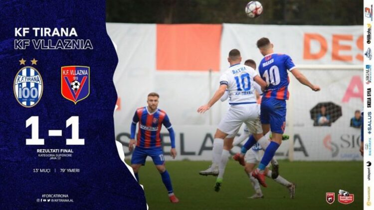 “Klasikja” mbyllet pa fitues, Vllaznia thellon shkëputjen, Tirana “mësohet” me barazimet