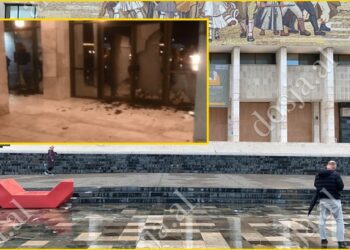 Rrethohet Muzeu Kombëtar,nisin punimet e riparimit