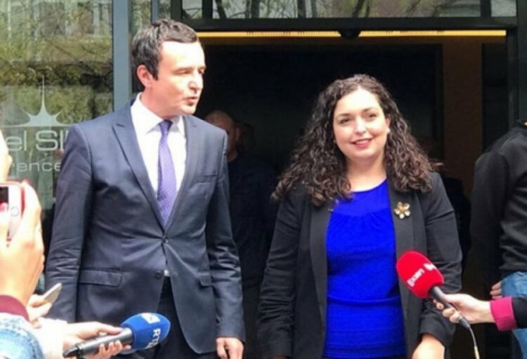 Albin Kurti dhe Vjosa Osmani