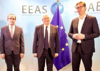 Avdullah Hoti dhe Aleksandër Vuçiç