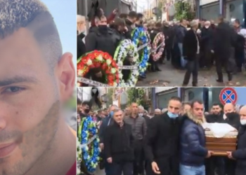 Dhimbje dhe lot, përcillet për në banesën e fundit Klodian Rasha