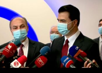 Lulzim Basha dhe Enver Hoxhaj