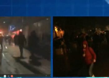 VIDEO/ Protestuesit  gjuajnë me gurë, efektivët shpërndajnë turmën me gaz lotësjellës