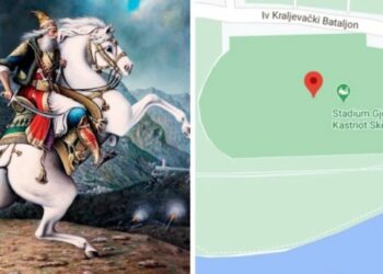 Stadiumi në Serbi emërtohet në Google Maps “Gjergj Kastriot Skënderbeu”, shpërthejnë reagimet në rrjet: Skënderbeu është një serb i racës së pastër