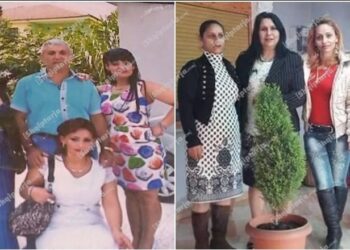 Përparim Ademi me motrat Metani, Kristina, Zhaneta dhe Anxhela (FOTO 1)/ Gruaja e Ademit, Vjollca (në mes) me Zhaneta dhe Anxhela Metani (FOTO2)