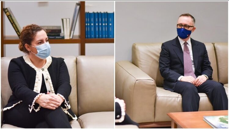 “Italia një ndër partnerët kryesor strategjik”/ Xhaçka takon ambasadorin italian: Mirënjohje për ndihmën pas tërmetit të 26 nëntorit!