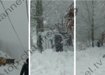 Orteku godet makinën e doktorit dhe infermierit të Kelmendit, përfundon disa metra poshtë rrugës