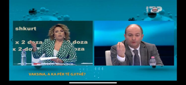 DEBAT NË STUDIO/Vasili përplaset me Kojën për vaksinat, ish-ministri nuk ka asnjë shifër, gazetarja e përball me tabelën: I di të gjitha, e doja nga ju