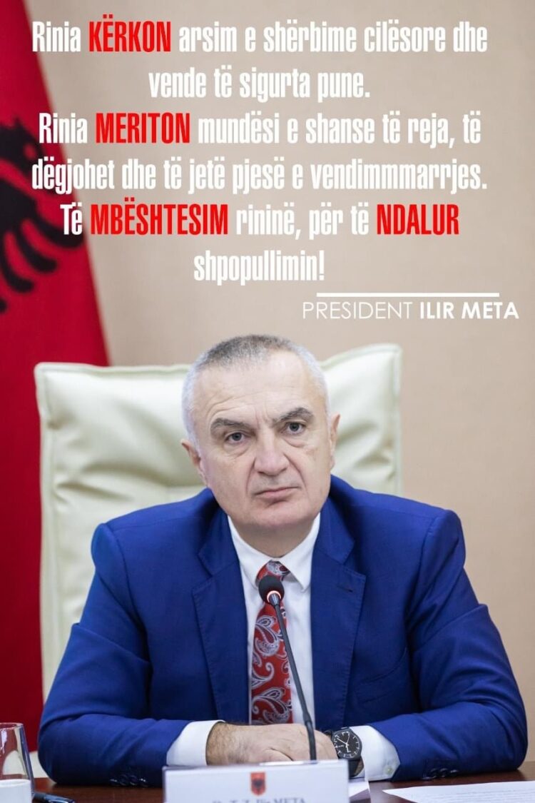 Shpopullimi, Meta: Rinia meriton mundësi e shanse të reja, të jetë pjesë e vendimmarrjes