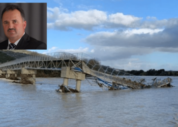 Përparim Shametaj dhe foto nga ura e shembur e Paramillos