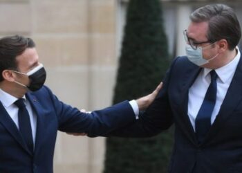 Aleksandër Vuçiç dhe Emannuel Macron