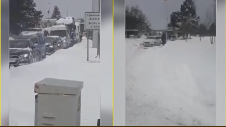 Rrëshqet kamioni dhe autobusi në Qafë Thanë, dhjetëra kilometra radhë në doganë