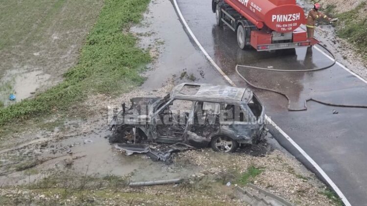 FOTO/ Gjendet automatiku brenda ‘Range Rover-it’ të djegur, dyshohet të jetë arma që u qëllua ndaj Shkëlzen Kastratit