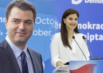 FOTO/ Basha i uron mirëseardhjen në PD, Floriana Garos