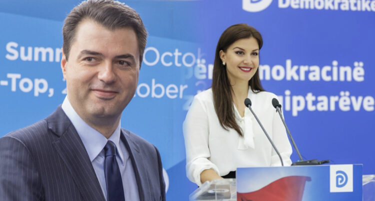 FOTO/ Basha i uron mirëseardhjen në PD, Floriana Garos