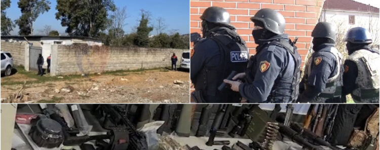 Arsenali i armëve të sekuestruara nga RENEA në Tiranë, burg për 9 të arrestuarit