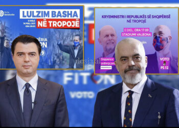 Rama e Basha përballen në Tropojë! Kandidatët për kryeministër në bastionin e PD-së