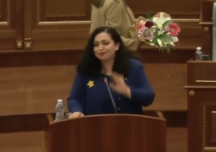 Vjosa Osmani flet si Presidente e Kosovës: Do brohoras pas fitoreve të çdo vajze e gruaje
