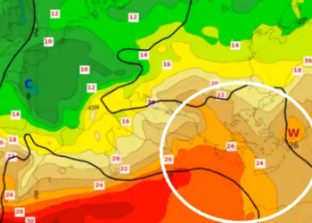 Temperaturat ‘përvëluese’ në 40 °C, publikohet HARTA e zonave që po preken nga rrymat afrikane