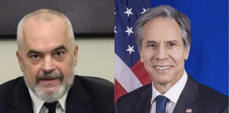 Antony Blinken takim me kryeministrin Rama në Bruksel