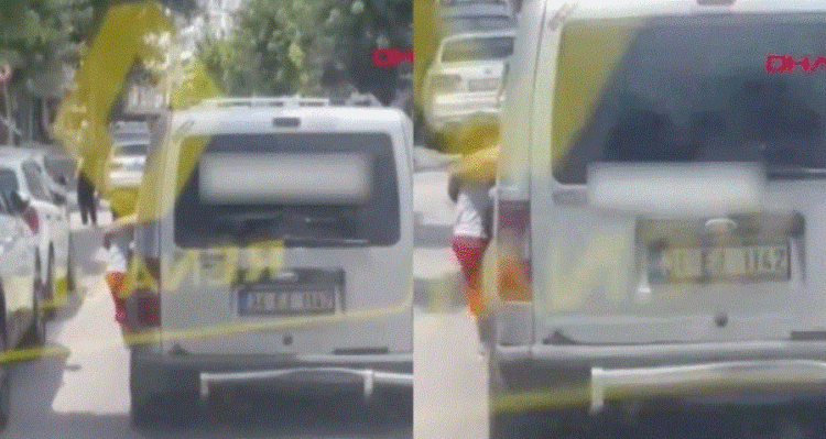 Video virale/ Babai var djalin tek dera e makinës: Doja ta ndëshkoja