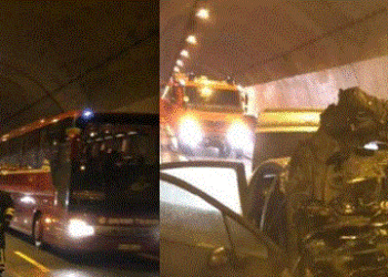 Merr flakë një makinë, bllokohet tuneli i Kalimashit