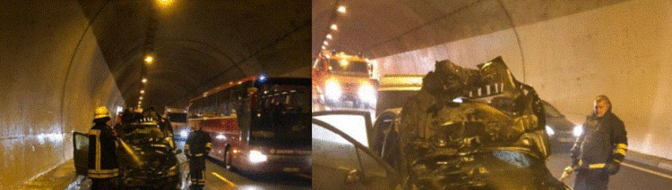 Merr flakë një makinë, bllokohet tuneli i Kalimashit