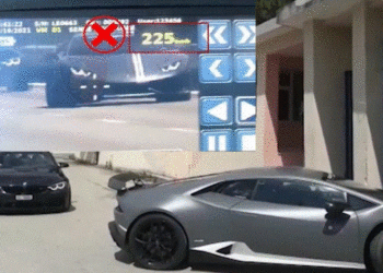Emigranti nga Zvicra me “Lamborghini”-n e marrë me qira ndalohet sërish nga policia në Borsh