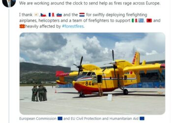 Zjarret në vend/ BE nis ndihmat për vendet e prekura, dy helikopterë edhe për Shqipërinë