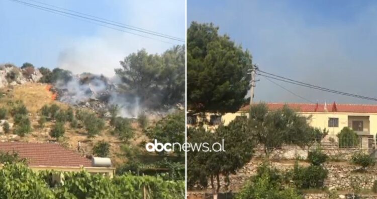 Ndizet një vatër zjarri në Zejmen të Lezhës, flakët pranë banesave