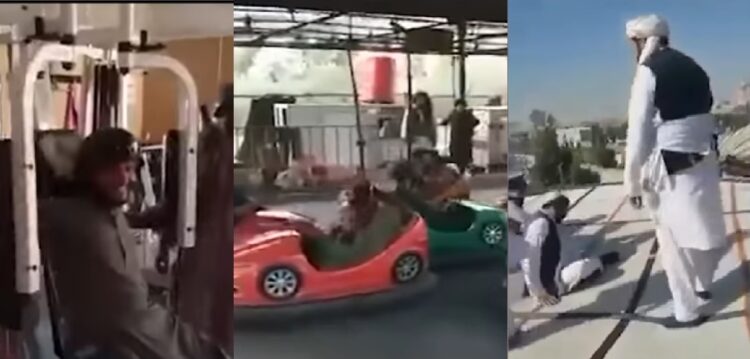 Video qesharake/ Talebanët hyjnë për herë të parë në palestër dhe parqe lojërash në Kabul