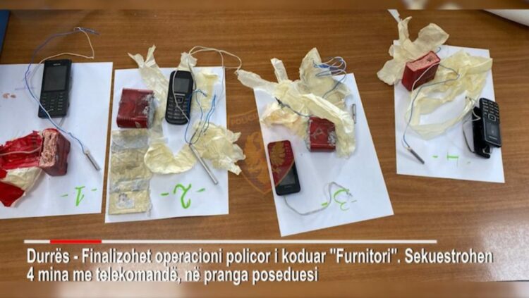 Kapet në Durrës 50-vjeçari, iu gjetën 4 mina me telekomandë