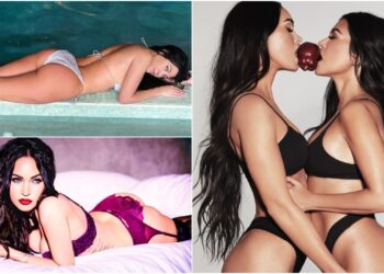 Megan Fox dhe Kourtney Kardashian i lënë të gjithë pa fjalë, zeshkanet seksi pozojnë topless