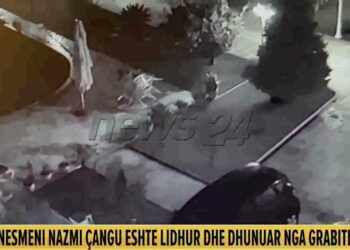 Autori del me vrap nga vila dhe hipën mbi mur, ja çfarë kapën kamerat e sigurisë nga grabitja në Krujë (Video)