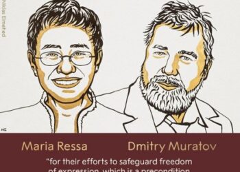 Në përpjekje për të mbrojtur lirinë e shprehjes, çmimi Nobel për Paqe i jepet gazetarëve Maria Ressa dhe Dmitry Muratov