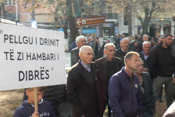 Protestë kundër ndërtimit të HEC-it të Skavicës në Dibër