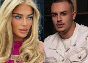 Bllokuan rrugën për klip! Policia ndalon Loredanën dhe Don Xhonin (VIDEO)