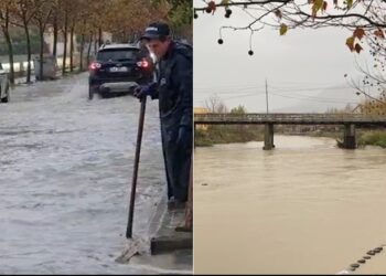 Rreshje të dendura shiu, përmbytje në disa zona në Lezhë dhe Durrës, disa fshatra pa energji elektrike