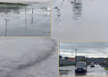 Vjosa del nga shtrati, rruga e vjetër Fier-Vlorë bllokohet nga uji