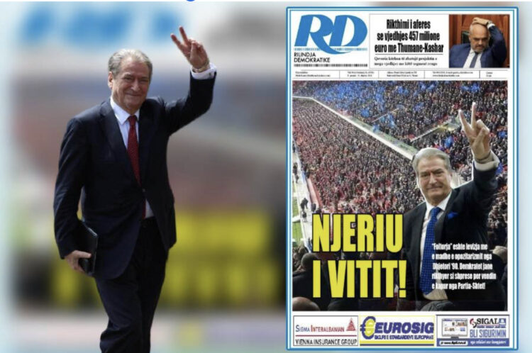 Gazeta zyrtare e PD shpall rezultatet e sondazhit: Sali Berisha, Njeriu i Vitit!