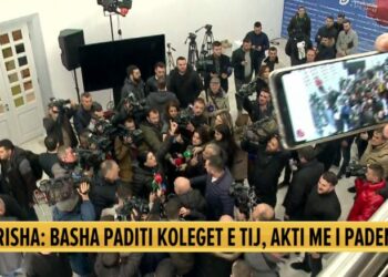 Kaos në selinë e PD/ Përplasje mes mbështetësve të palëve, ovacione “Basha”, “Berisha”