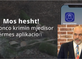 Kryeministri Rama prezanton aplikacionin e ri për denoncimin e krimeve mjedisore