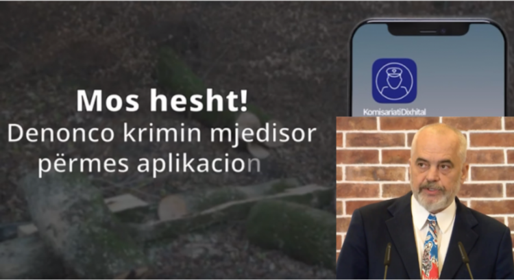 Kryeministri Rama prezanton aplikacionin e ri për denoncimin e krimeve mjedisore