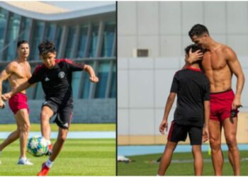 Ronaldo stërvitet me djalin e tij, portugezi ka një mesazh të bukur