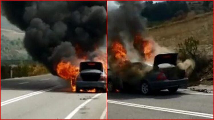 Shkrumbohet totalisht mjeti në Tiranë, shpëton mrekullisht shoferi