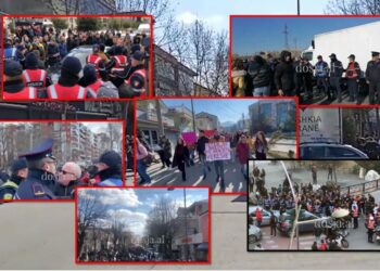 LIVE- PROTESTË masive në vend, qytetarët në Tiranë mblidhen para Kryeministrisë