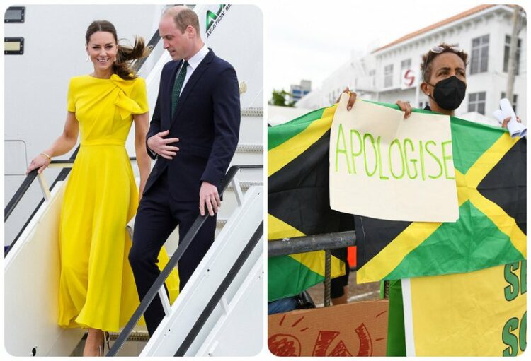 ‘Kërkoni falje’: William dhe Kate priten me protesta në Xhamajkë